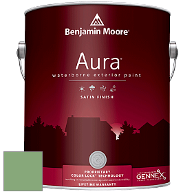 Benjamin Moore Aura 631 Waterborne Exterior Satin Finish краска цвет 565 Aurora Borealis