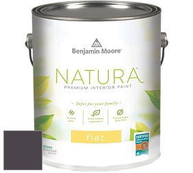 Benjamin Moore 512 Natura Interior Flat Finish матовая краска цвет 2072-10 Dark Basalt