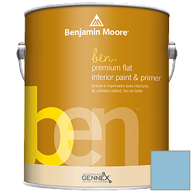 Краска Ben Premium Interior Latex Flat (W625) цвет 801 Blue Bayou