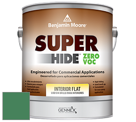 Benjamin Moore 355 Super Hide Zero Voc Interior Flat краска цвет 2038-20 Irish Clover