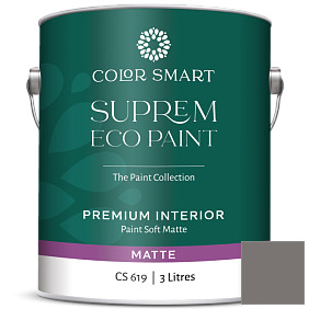 Краска COLOR SMART CS 619 SUPREM ECO PAINT матовая краска цвет 1462 Gray Mountain