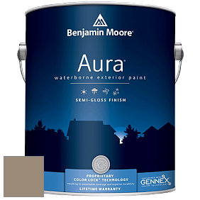 Benjamin Moore Aura 632 Waterborne Exterior Semi-Gloss Finish краска цвет 986 Smoky Ash