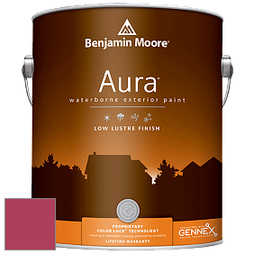 Benjamin Moore Aura 634 Waterborne Exterior Low Lustre Finish краска цвет 2086-20 Rose Parade