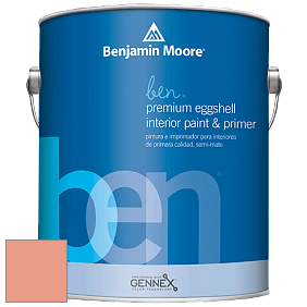 Benjamin Moore Ben W626 Premium Interior Latex Eggshell краска цвет 2169-40 Peach Cobbler