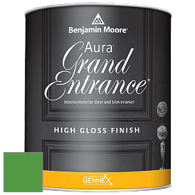 Benjamin Moore Aura 148 Grand Entrance High Gloss эмаль цвет 2033-20 Peppermint Leaf
