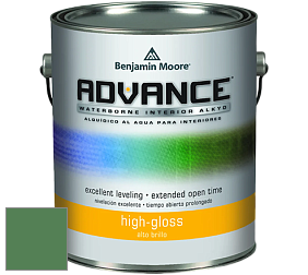 Benjamin Moore 794 Advance Interior Paint-High Gloss глянцевая алкидная эмаль цвет 2036-20 Irish Moss
