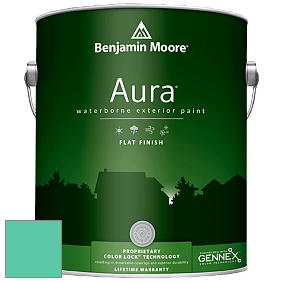 Benjamin Moore Aura 629 Waterborne Exterior Flat Finish краска цвет 2044-40 Amelia Island Blue
