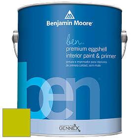 Benjamin Moore Ben W626 Premium Interior Latex Eggshell краска цвет 2025-10 Bright Lime