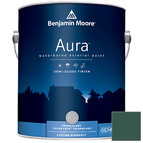 Краска Aura Waterborne Exterior Semi-Gloss Finish (632) цвет 2052-10 Ocean Tropic