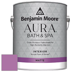 Benjamin Moore Aura 532 Bath & Spa Waterborne Interior Paint Matte Finish краска цвет NCS S 2050-R40B 
