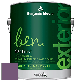 Benjamin Moore Ben 541 Waterborne Exterior Flat Finish краска цвет 2073-30 Passion Plum