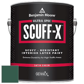 Benjamin Moore 486 Ultra Spec SCUFF-X Interior Satin Finish краска цвет 2043-10 Absolute Green