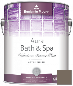 Краска Benjamin Moore Aura Bath & Spa Interior Paint Matte Finish (532) цвет 1554 Dash of Pepper
