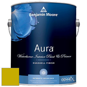 Benjamin Moore Aura 524 Waterborne Interior Eggshell Finish краска цвет 2024-10 Chartreuse