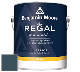 Benjamin Moore 547 Regal Select Waterborne Interior Flat Finish краска цвет 2058-10 Twilight