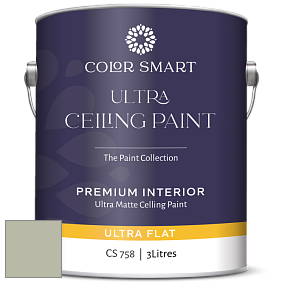 COLOR SMART CS 758 ULTRA CEILING PAINT ультраматовая краска цвет RAL 7032 