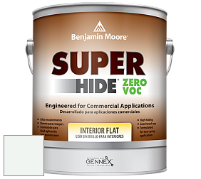 Benjamin Moore 355 Super Hide Zero Voc Interior Flat краска цвет OC-66 Snow White