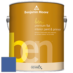 Benjamin Moore Ben W625 Premium Interior Latex Flat краска цвет 2067-30 Twilight Blue