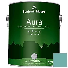 Краска Aura Waterborne Exterior Flat Finish (629) цвет 2049-40 Peacock Blue
