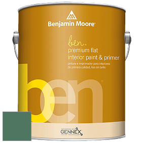 Benjamin Moore Ben W625 Premium Interior Latex Flat краска цвет NCS S 5030-G 