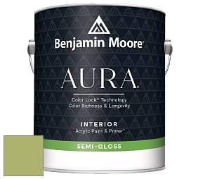 Benjamin Moore Aura 528 Waterborne Interior Semi-gloss Finish краска цвет NCS S 2040-G50Y 