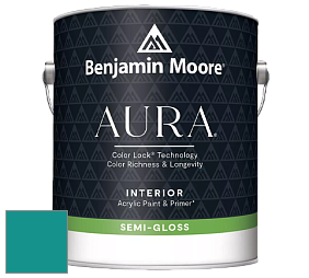 Benjamin Moore Aura 528 Waterborne Interior Semi-gloss Finish краска цвет NCS S 3050-B50G 