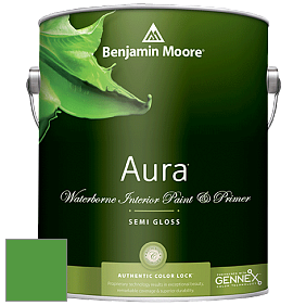 Benjamin Moore Aura 528 Waterborne Interior Semi-gloss Finish краска цвет 2033-20 Peppermint Leaf
