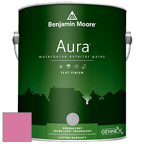Benjamin Moore Aura 629 Waterborne Exterior Flat Finish краска цвет 2086-40 Deep Carnation