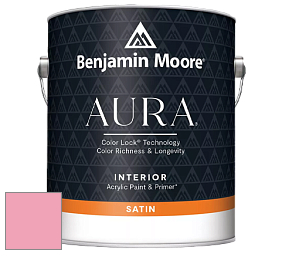 Benjamin Moore Aura 526 Waterborne Interior Satin Finish покрытие цвет 1326 Bubble Bath