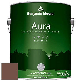 Benjamin Moore Aura 629 Waterborne Exterior Flat Finish краска цвет 2095-20 Antler Brown