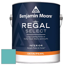 Benjamin Moore 550 Regal Select Waterborne Interior Pearl Finish краска цвет 740 Harbor Side Blue