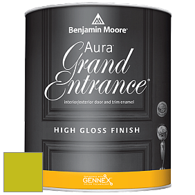 Benjamin Moore Aura 148 Grand Entrance High Gloss эмаль цвет 2027-30 Eccentric Lime