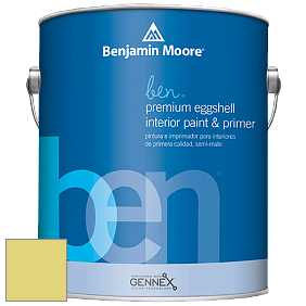 Benjamin Moore Ben W626 Premium Interior Latex Eggshell краска цвет 396 Chic Lime