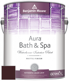 Benjamin Moore Aura 532 Bath & Spa Waterborne Interior Paint Matte Finish краска цвет RAL 3007 