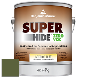 Benjamin Moore 355 Super Hide Zero Voc Interior Flat краска цвет NCS S 5540-G40Y 