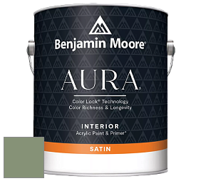 Benjamin Moore Aura 526 Waterborne Interior Satin Finish покрытие цвет NCS S 4020-G30Y 