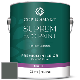 COLOR SMART CS 619 SUPREM ECO PAINT матовая краска цвет NCS S 7005-G 