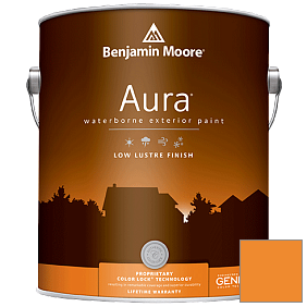 Краска Aura Waterborne Exterior Low Lustre Finish (634) цвет 2017-20 Sharp Cheddar