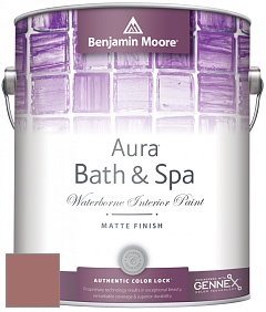 Benjamin Moore Aura 532 Bath & Spa Waterborne Interior Paint Matte Finish краска цвет 2092-40 Texas Rose