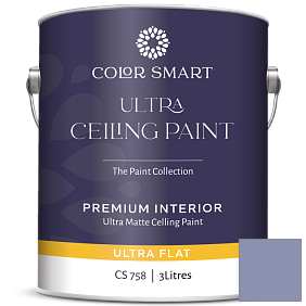 Краска COLOR SMART CS 758 ULTRA CEILING PAINT ультраматовая краска цвет 2069-40 Violet Stone