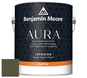 Benjamin Moore Aura 526 Waterborne Interior Satin Finish покрытие цвет NCS S 7020-G70Y 