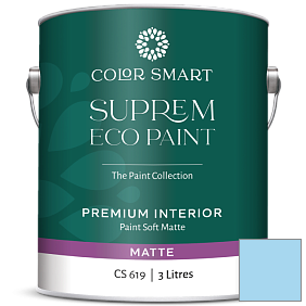 Краска COLOR SMART CS 619 SUPREM ECO PAINT матовая краска цвет 2066-60 Honolulu Blue