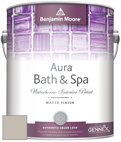 Benjamin Moore Aura 532 Bath & Spa Waterborne Interior Paint Matte Finish краска цвет 861 Shale