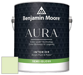 Benjamin Moore Aura 528 Waterborne Interior Semi-gloss Finish краска цвет 2031-60 Neon Celery