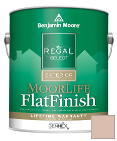 Краска Regal Select Exterior Paint-MoorLife Flat Finish (W105) цвет 1165 Milk Shake