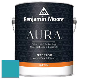 Benjamin Moore Aura 526 Waterborne Interior Satin Finish покрытие цвет NCS S 2050-B20G 