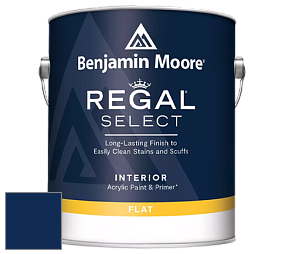 Benjamin Moore 547 Regal Select Waterborne Interior Flat Finish краска цвет RAL 5026 