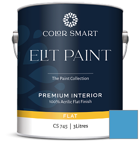 Краска COLOR SMART CS 745 ELIT PAINT глубокоматовая моющаяся краска цвет 2064-40 Clearest Ocean Blue