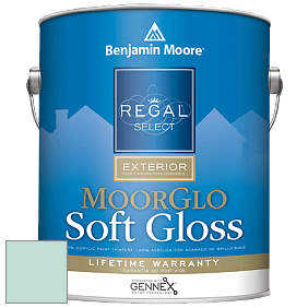 Benjamin Moore W096 Regal Select Exterior Paint-Moor GloSoft Gloss Finish краска цвет 2040-60 Antiguan Sky