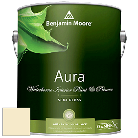 Benjamin Moore Aura 528 Waterborne Interior Semi-gloss Finish краска цвет OC-111 Corinthian White